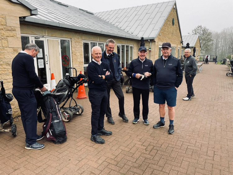 The RWGC seniors wait in eager anticipation of the forthcoming match at Burghley Park. Image credit: Chris Burton. 