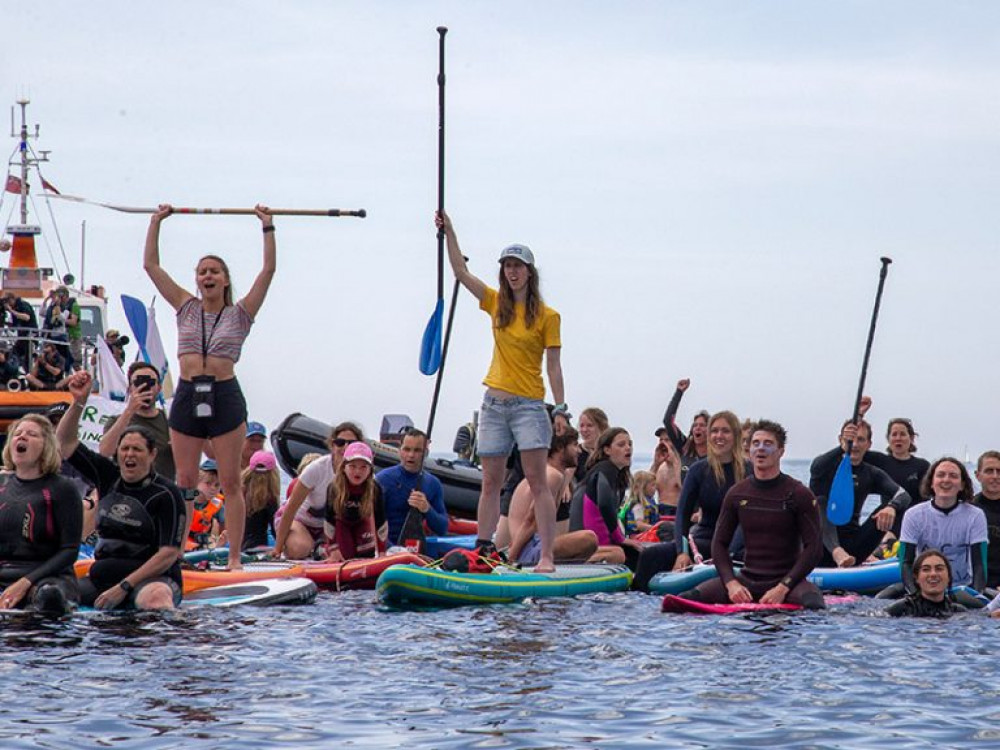 The Paddle out Protest will take place on the 20th of May (Image: Surfers Against Sewage) The Paddle out Protest will take place on the 20th of May (Image: Surfers Against Sewage)