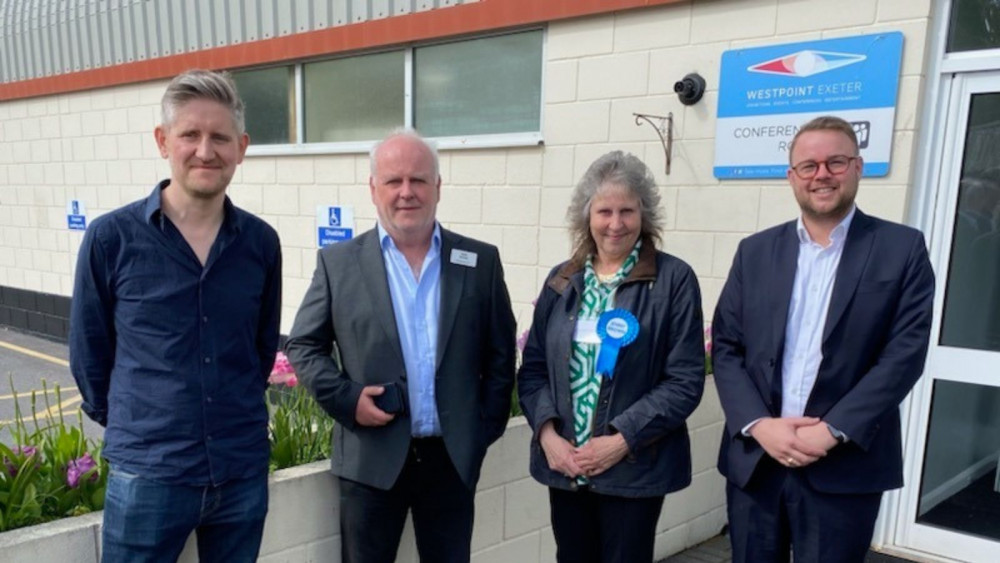 Councillors outside Westpoint Conference Centre (LDRS)