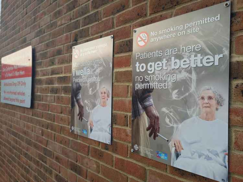 New signage at Llandough Hospital