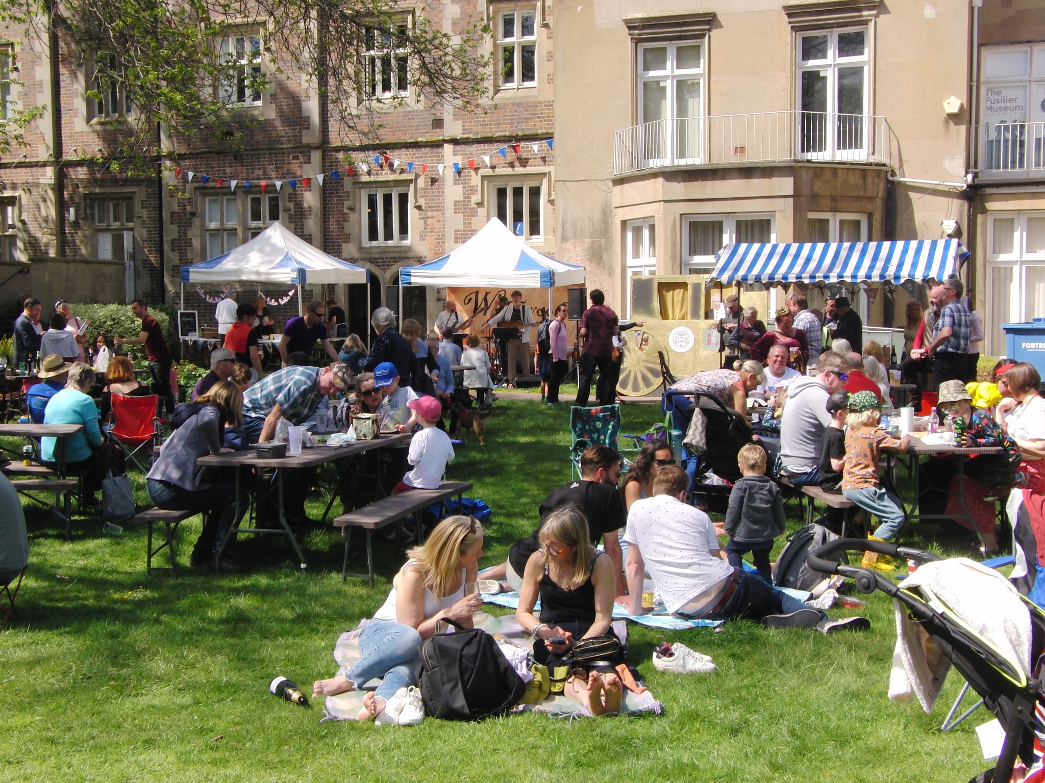 Pageant Garden hosted a free community event on Sunday to mark to the coronation (image via Geoff Ousbey)