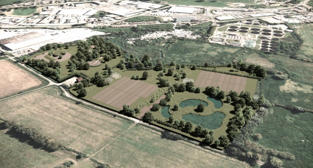 Detailed plans have now been unveiled for the Glastonbury food and regenerative farming centre, which will be constructed on Porchestall Drove by 2026 if planning permission is granted.