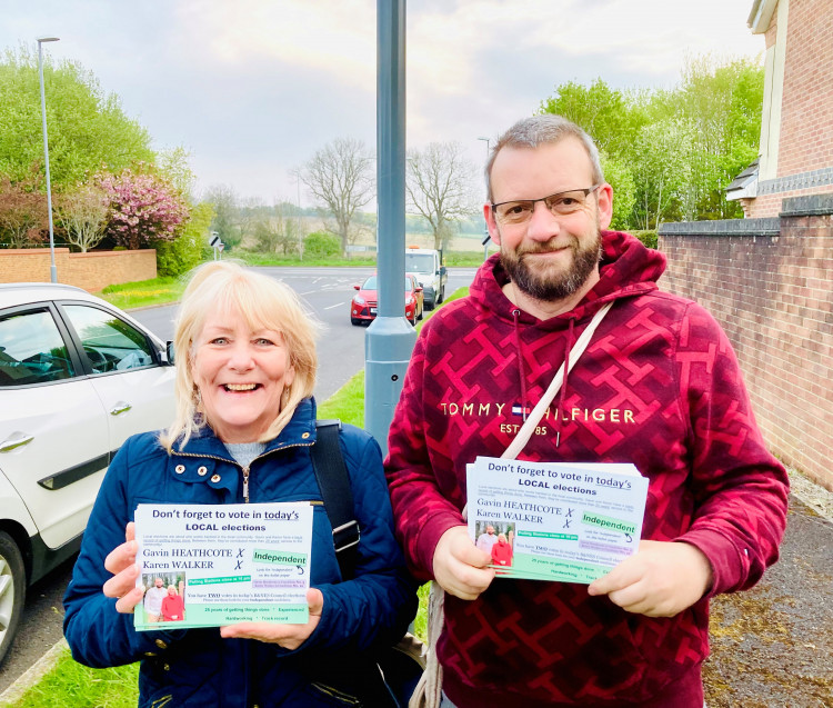 Cllr Gavin Heathcote  Cllr Karen Walker  Independents, Peasedown St John