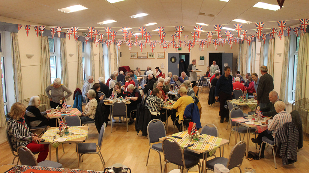 Colyford residents enjoyed a Big Breakfast on Bank Holiday Monday (photo credit: Francesca Evans)