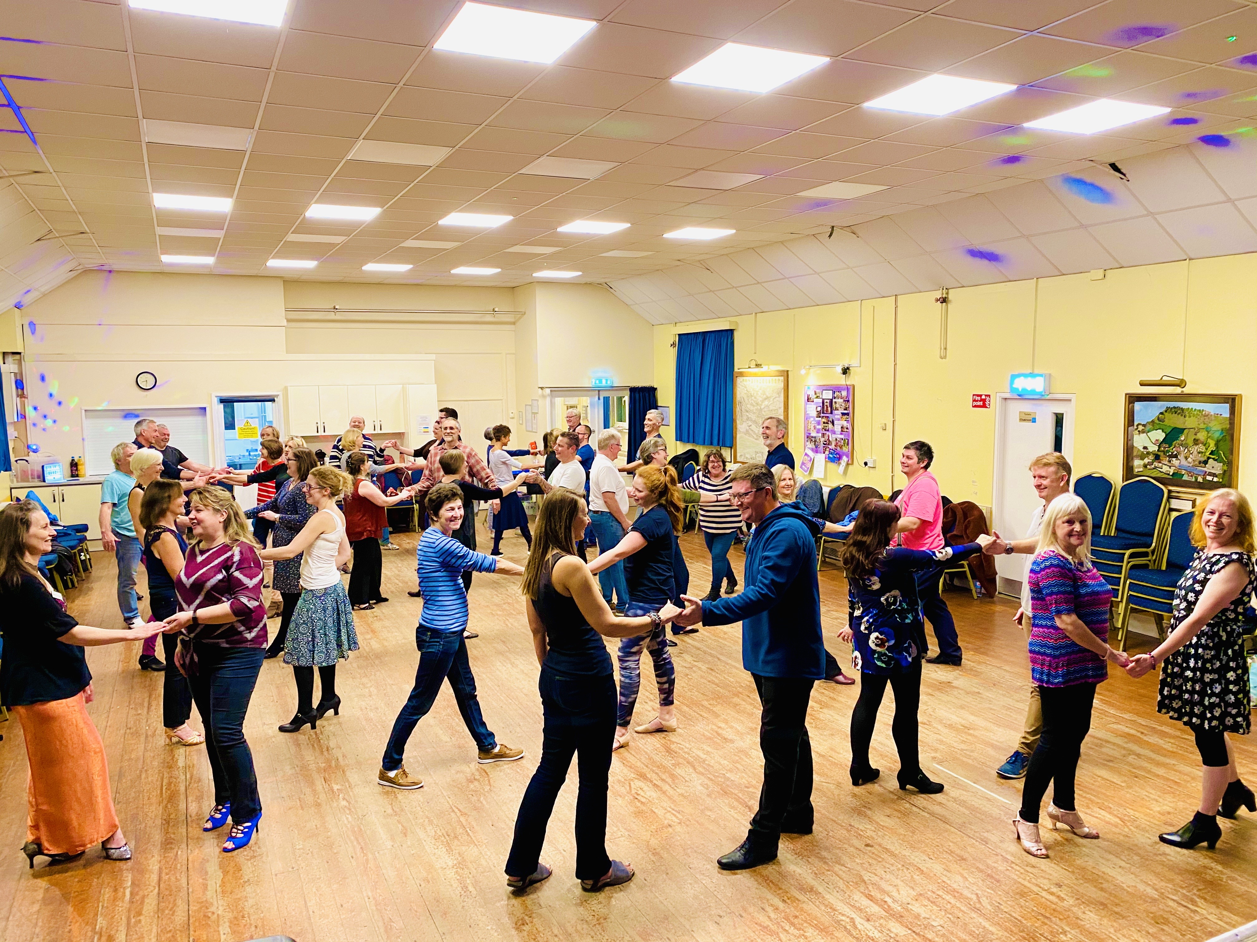 Monday modern jive class at Chideock Village Hall