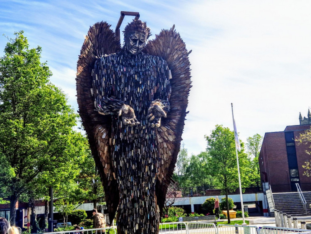 On Friday 5 May, Crewe Police confirmed a member of the public had handed in a blade to be disposed of in the knife amnesty bin - thanks to The Knife Angel (Ryan Parker).