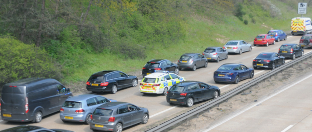 Traffic chaos as Orwell Bridge closed delays likely until