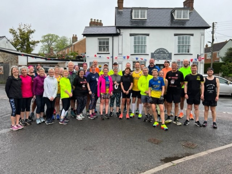 Axe Valley Runners before the Coronation Bank Holiday 10k 