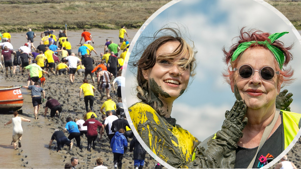 Comedian Jo Brand is set to cheer her daughter on, while Maisie Bourke takes on the Maldon Mud Race for the second time. (Photos: Ben Shahrabi and Maldon Mud Race)