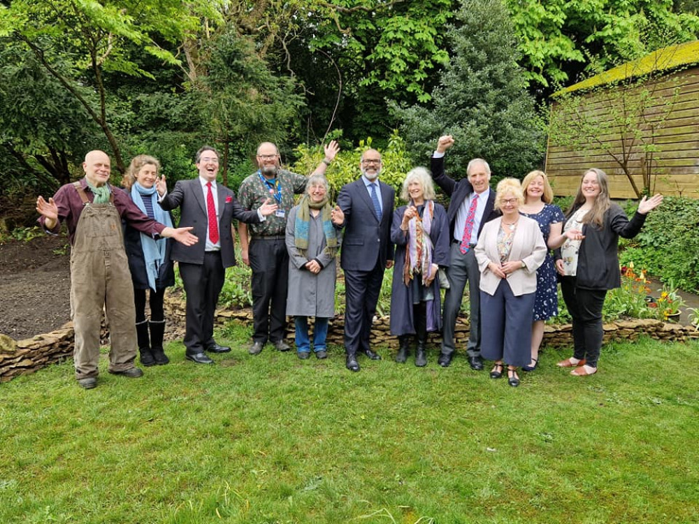 The Coronation Tea got underway in Shepton Mallet