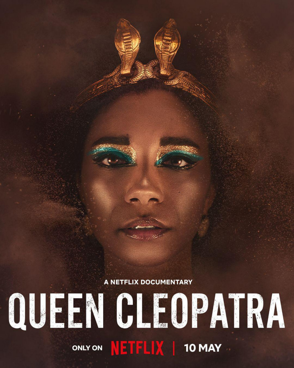 Adele James, the former Richmond College student, stars as Cleopatra (Credit Netflix)