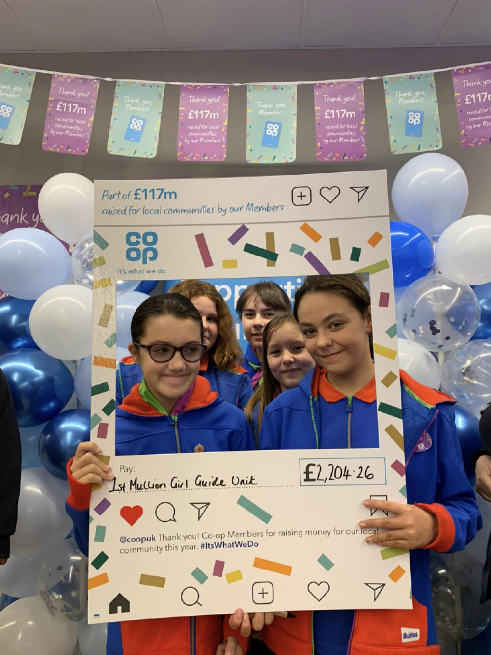 Mullion Girl Guide Unite picks up their funding 