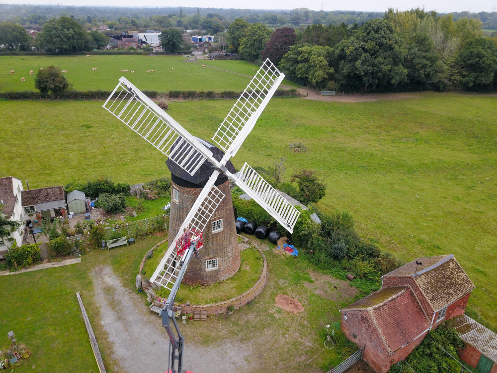 Berkswell Windmill is open again this weekend! (image via SWNS)