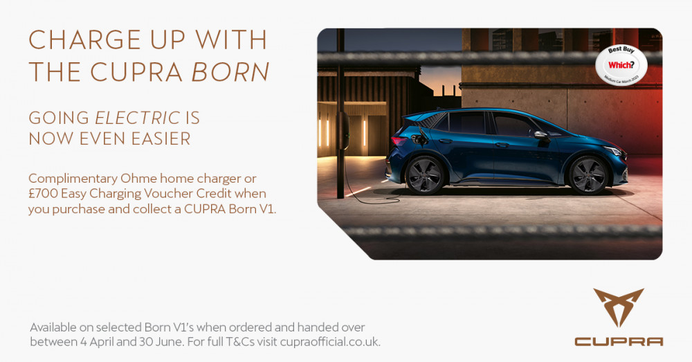 The Swansway Motor Group Offer of the Week is a CUPRA Ohme EV Charge Point Offer available from CUPRA Crewe (Nub News).