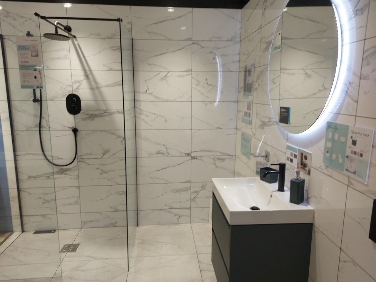 A walk in shower can be practical and fashionable - you can walk in at The Bathroom Showroom