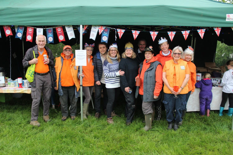 Volunteers from the Allington Hillbillies at their coronation party