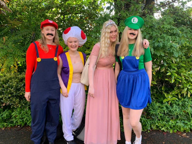 The Super Mario gang at Waldegrave School's Dress Up Day