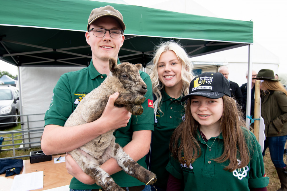 Dave O’Dell with other young farmers at last year’s Kenilworth Show (image via Advent PR)