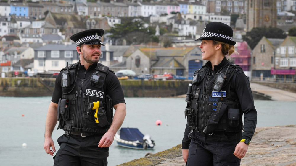 Cops on the beat in St Ives (Devon and Cornwall Police)