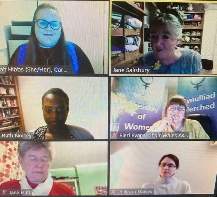 Talking about women in Wales to the world. The Wales Assembly of Women panel on the virtual platform of the United Nations Commission on the Status of Women