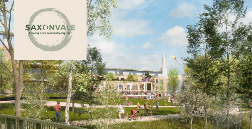 Frome residents have had this invite through their letter box : Artist\'s Impression Of New Riverside Park Within The Saxonvale Site In Frome. CREDIT: Acorn Property Group. Free to use for all BBC wire partners.