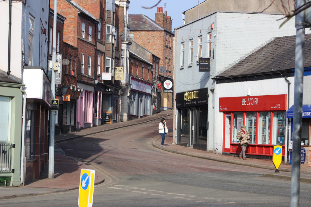 An empty-looking Mill Street. (Image - Macclesfield Nub News) 