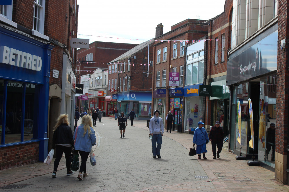 Mill Street in Macclesfield this month. (Image - Alexander Greensmith / Macclesfield Nub News) 