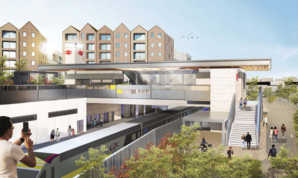 How the new Purfleet station would look. 