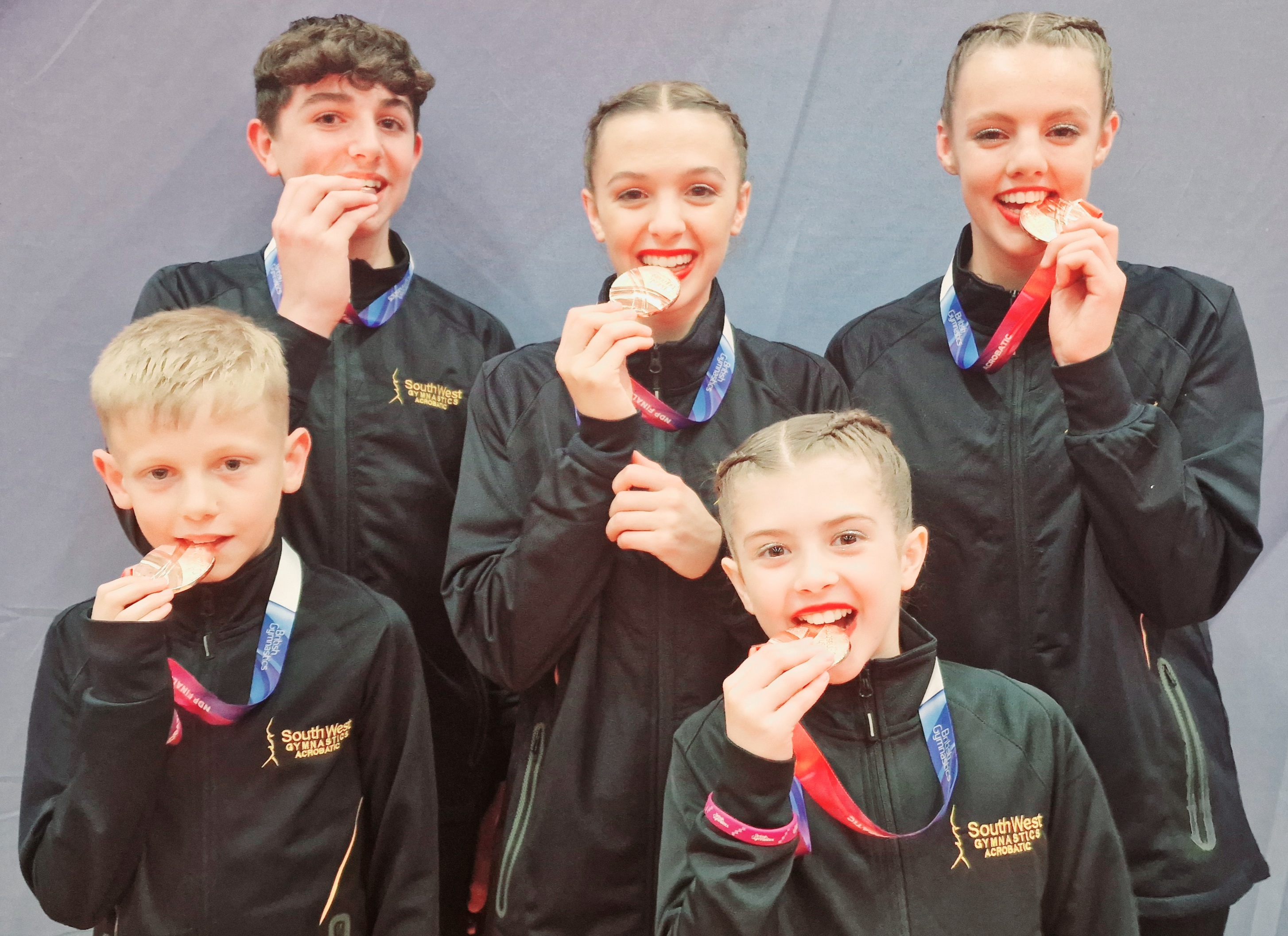 Oscar & Coen and Jess, Hollie & Olivia and - bronze at the National Acrobatic Gymnastics Finals