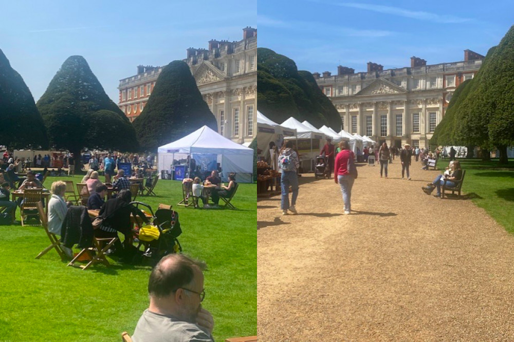 The sun finally came out and so did the visitors on Sunday as thousands of people descended upon Hampton Court Palace for the three-day Artisan Fayre