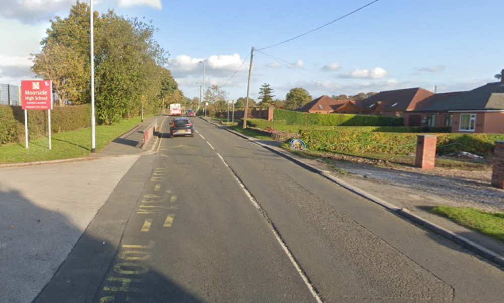 Police, paramedics and fire crews were called to Cellarhead Road at around 9.30pm on 27 April (Google).