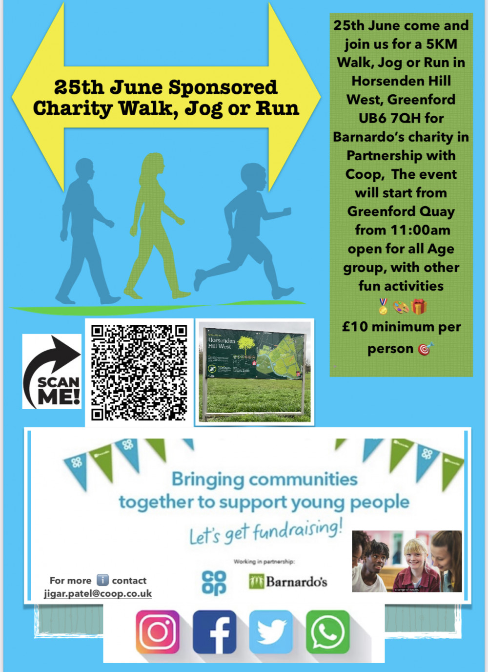 Co-op and Barnardo's are hosting a charity 5km. Photo: Co-op.