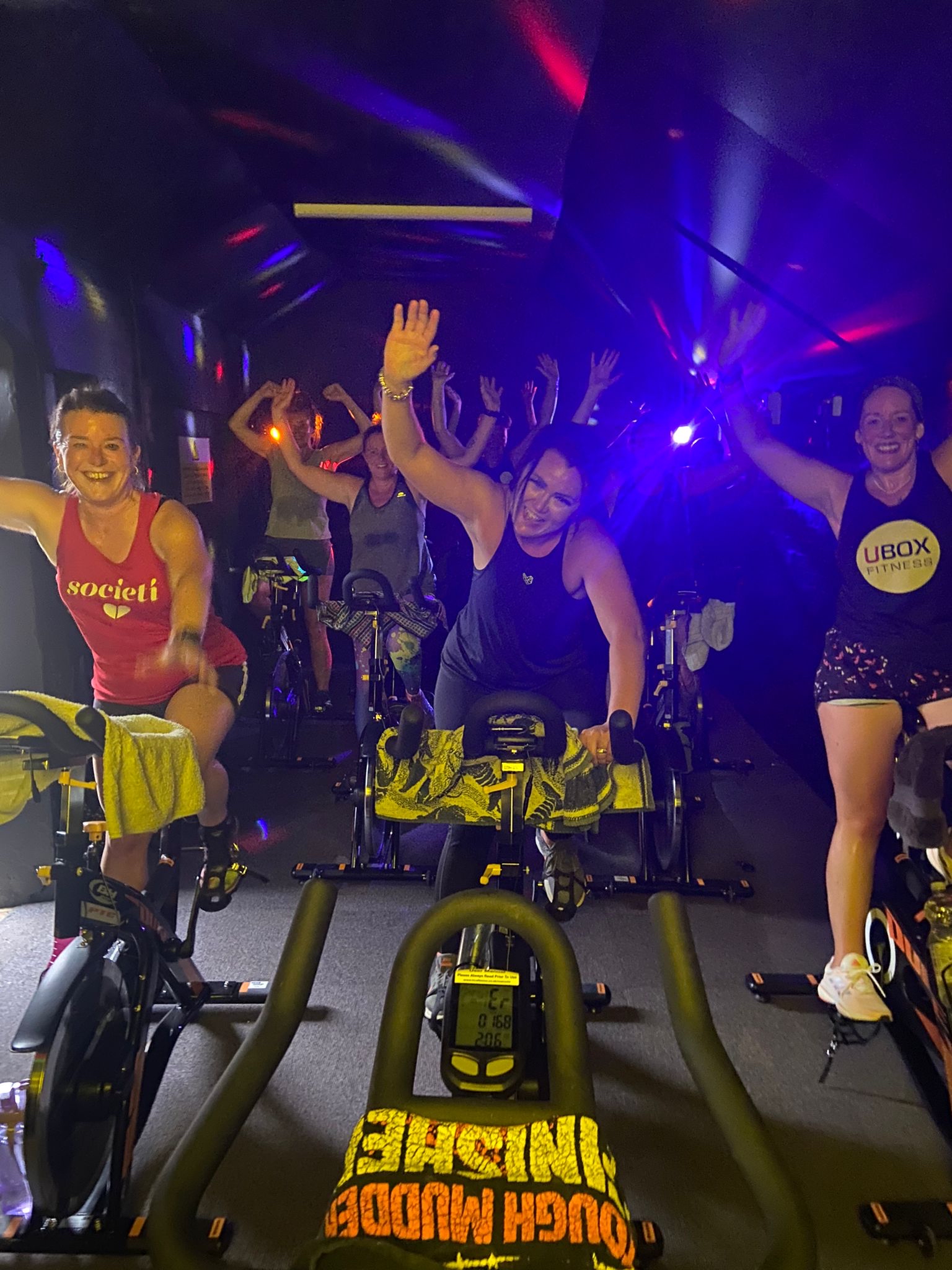 Spin with Strobe Cycle at Rock Health & Fitness on Offley Hoo Farm. CREDIT: Rock