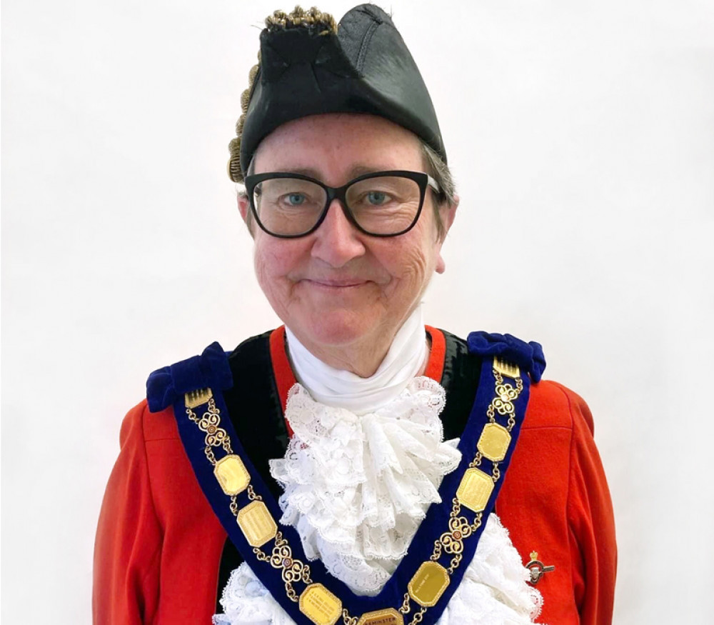 The Mayor of Axminster, Cllr Jill Farrow