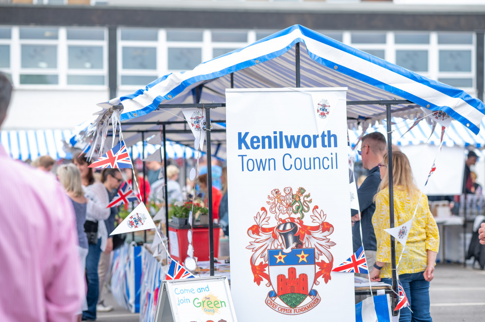 Kenilworth Town Council’s stall at last year’s Spring Market (image via Advent PR)