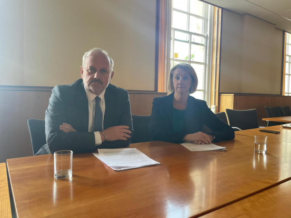 Nottinghamshire County Council and the local NHS have been ordered to urgently address “widespread failings” with their services for children with special needs. Pictured: Colin Pettigrew, Director of Children’s and Families Services at Nottinghamshire County Council, and Amanda Sullivan, Chief Executive of Nottingham and Nottinghamshire Integrated Care Board. Photo courtesy of LDRS.