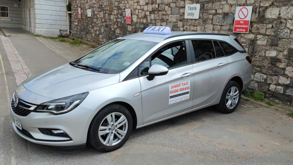 James' Taxi is often at the taxi rank outside Dawlish railway station (James Lamkin)