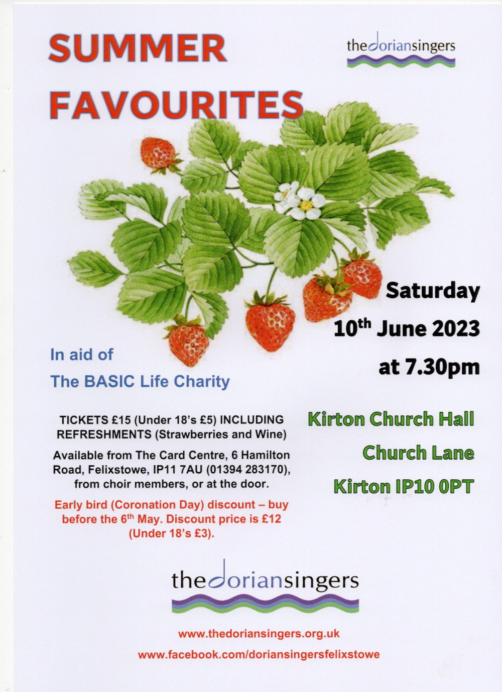 Dorian Singers Concert -  Summer Favourites