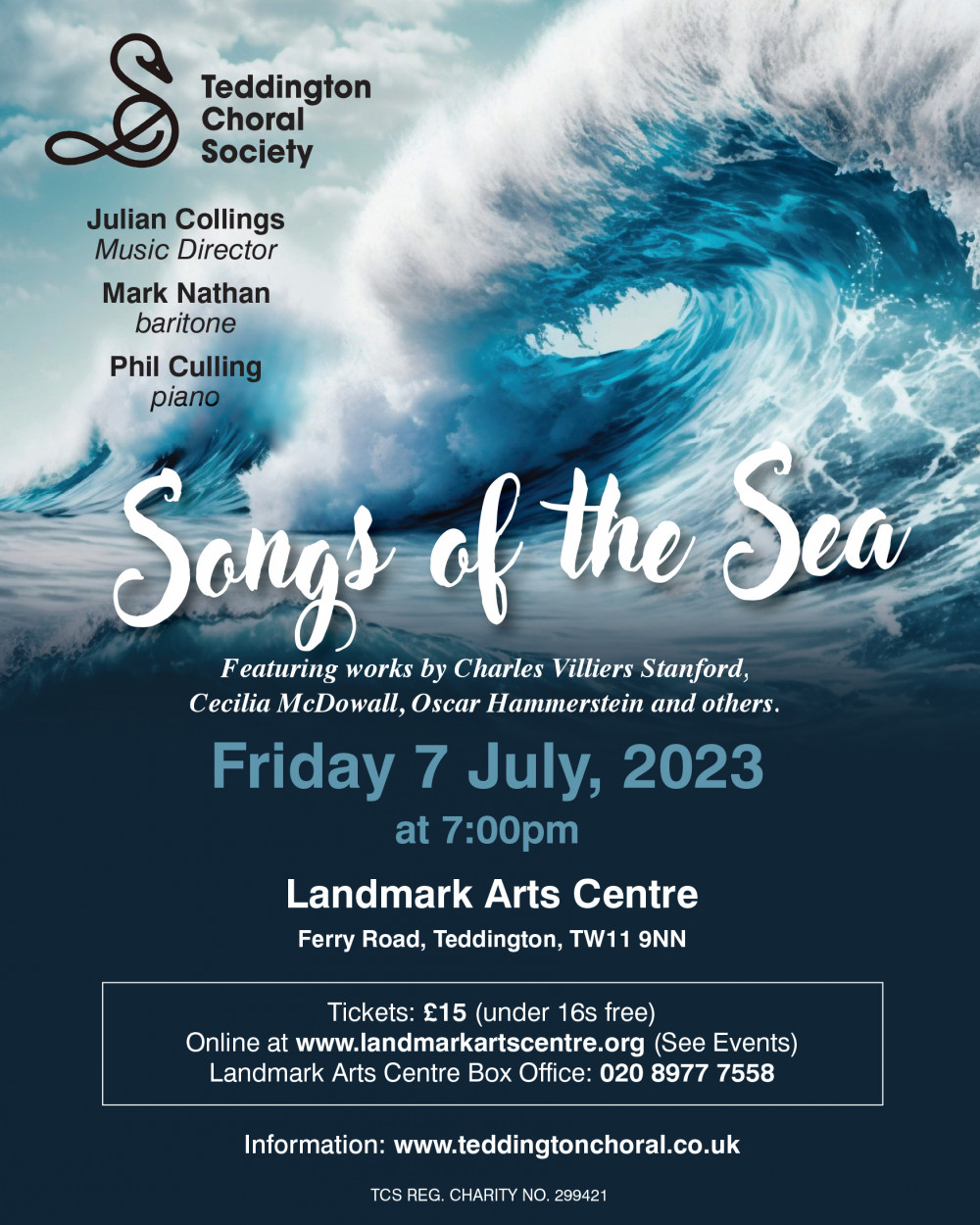 Teddington Choral Society Summer concert: "Songs of the Sea"