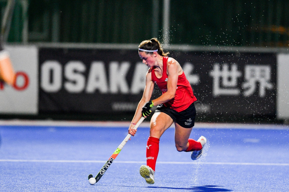 Maddie Goodman in action playing for Wales (Photo: Jan Roberts) 