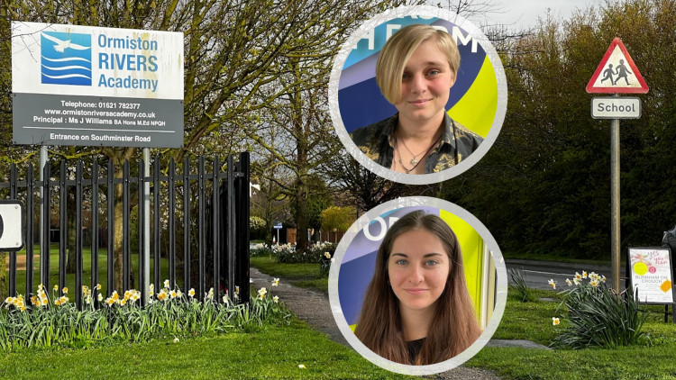 Ellen (top) and Siobhan (bottom) will receive advice from experts on how to maximise their chances of gaining a place at the selective schools.  (Photos: Ormiston Rivers Academy and Nub News)