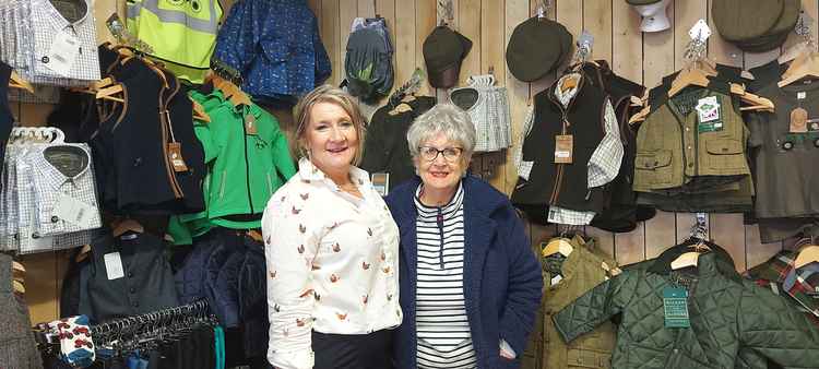 Sara Hunt and her mother Wendy Floyd at Dog and Rider Boutique