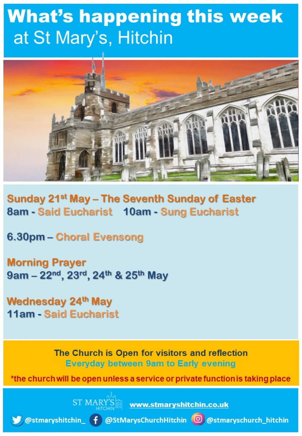 St Mary’s Church services & opening times 