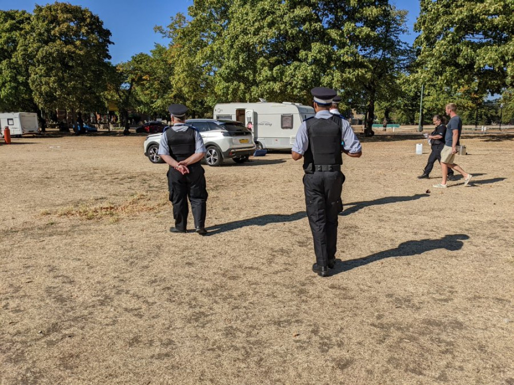 Richmond Council launched legal proceedings this week to remove a group of travellers with caravans who moved on to Kew Green.