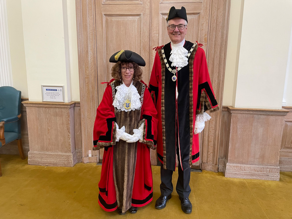 Kingston's newly appointed Mayor, Cllr Diane White and Deputy, Cllr Richard Thorpe (Credit: Kingston Council) 