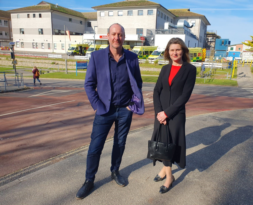 Labour candidates Perran Moon and Jayne Kirkham 