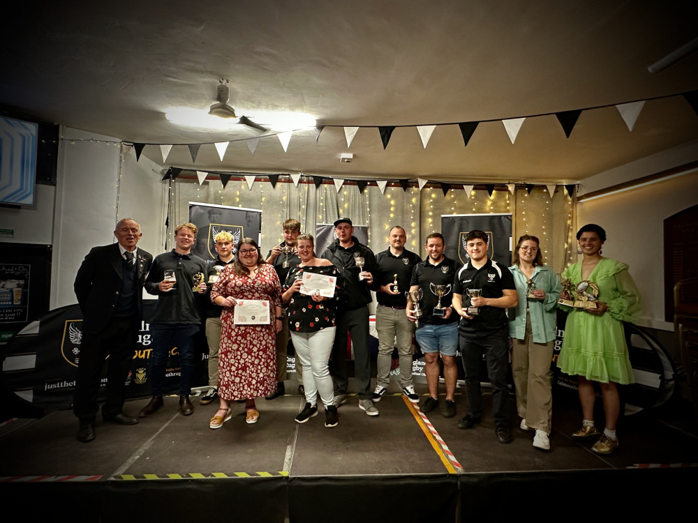 All the award winners at Club Night (Image: Falmouth Rugby) 