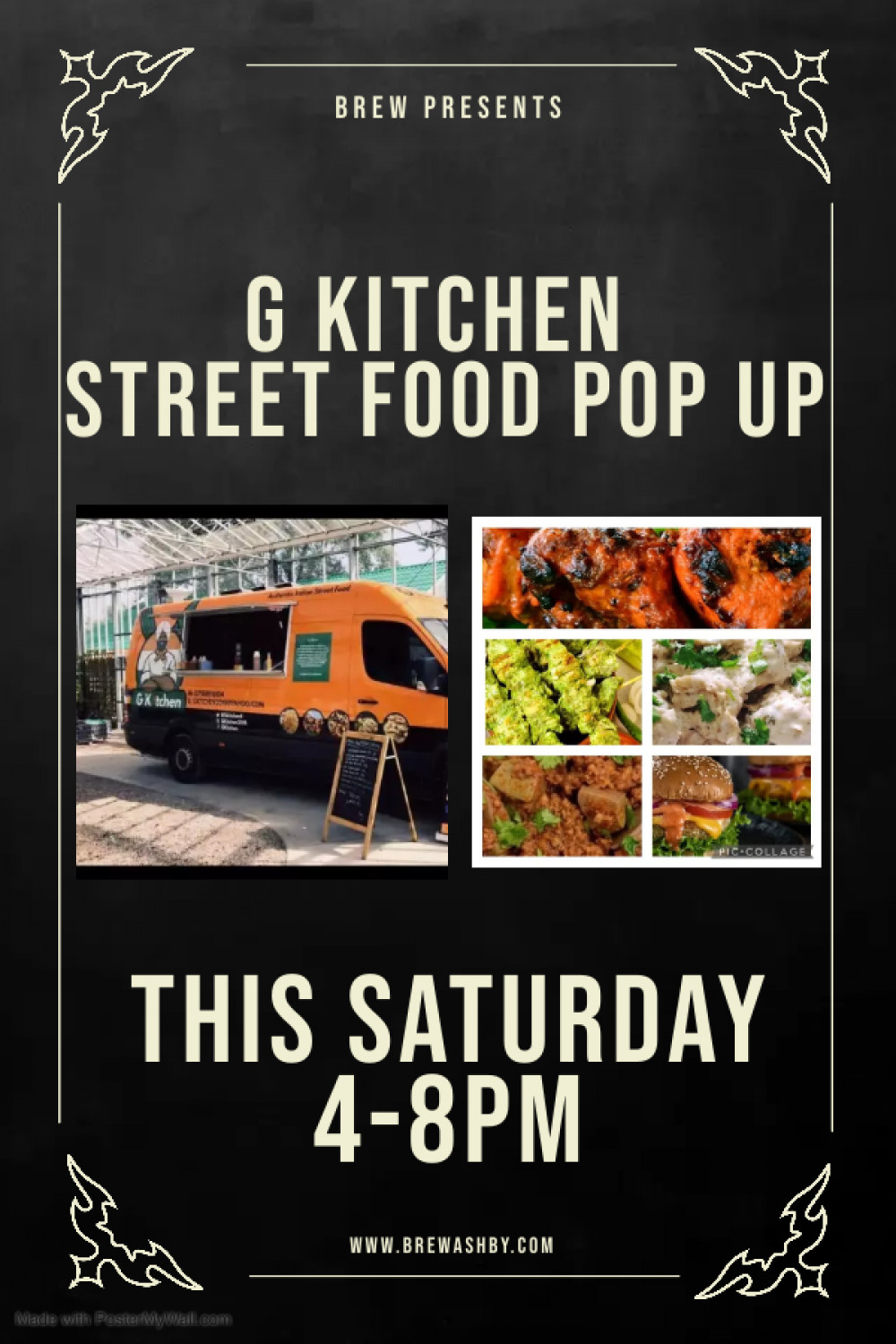 G Kitchen Street Food Pop Up at Brew, 106B Market Street, Ashby-de-la-Zouch