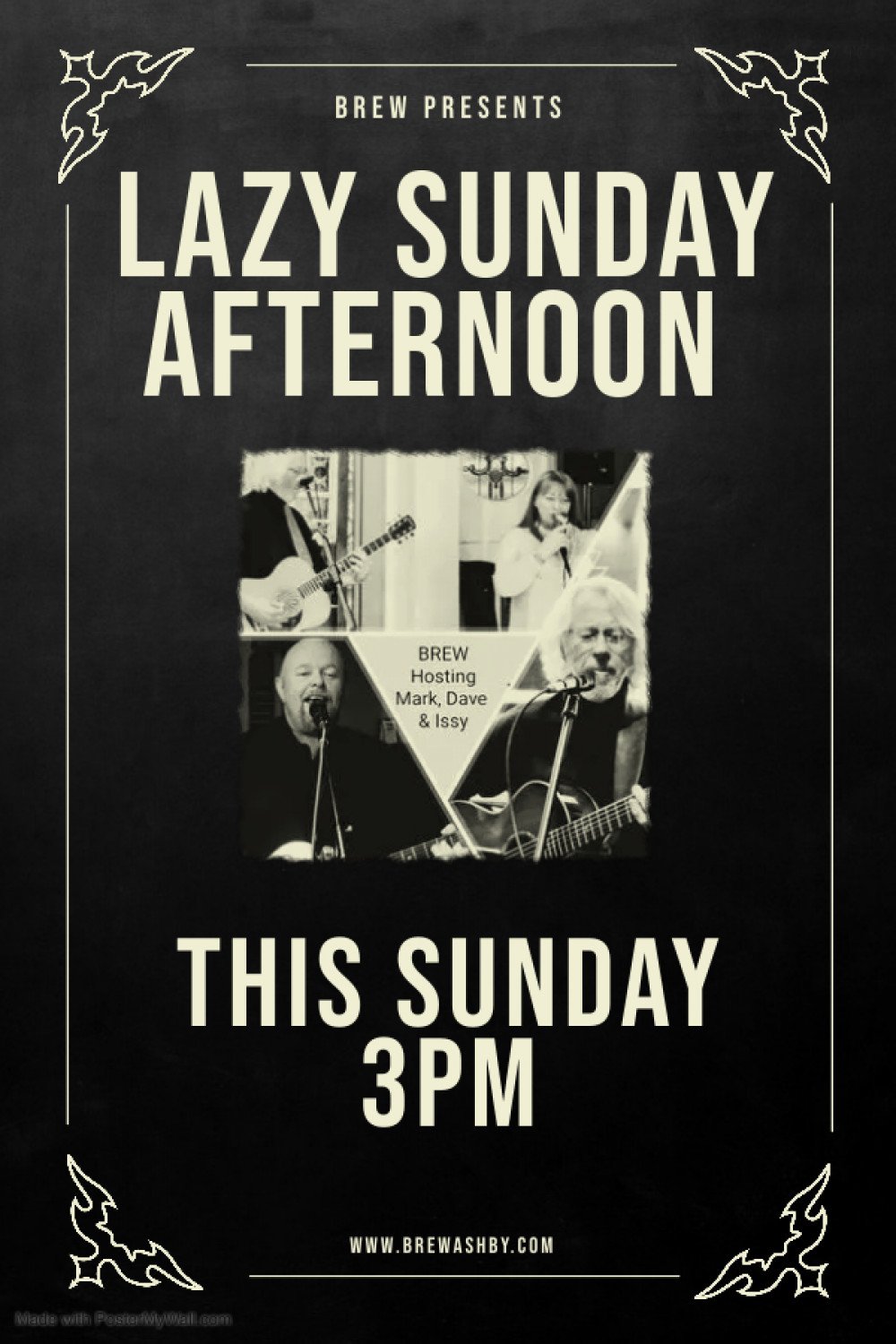 Lazy Sunday Afternoon Acoustic Session with Mark, Dave & Issy at Brew, 106B Market Street, Ashby-de-la-Zouch