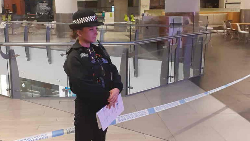 Police guard a cordoned off area after an incident at Lakeside earlier this year 